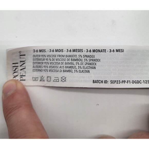 POSH PEANUT Wildlife Green One Piece Footie Sleeper Safari Limited Edition 3-6M - Picture 8 of 8